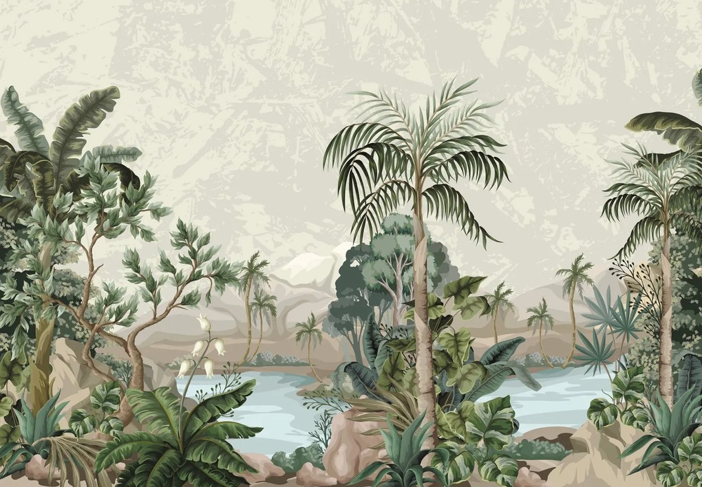 Fototapeta - Krajobraz, dżungla (196x136 cm)