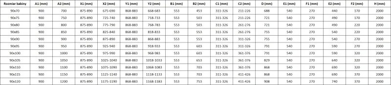 Mexen Mist L Duo kabina prysznicowa uchylna 90 x 90 cm, czarna ramka, czarna - 8A4L-090L-090P-70-70