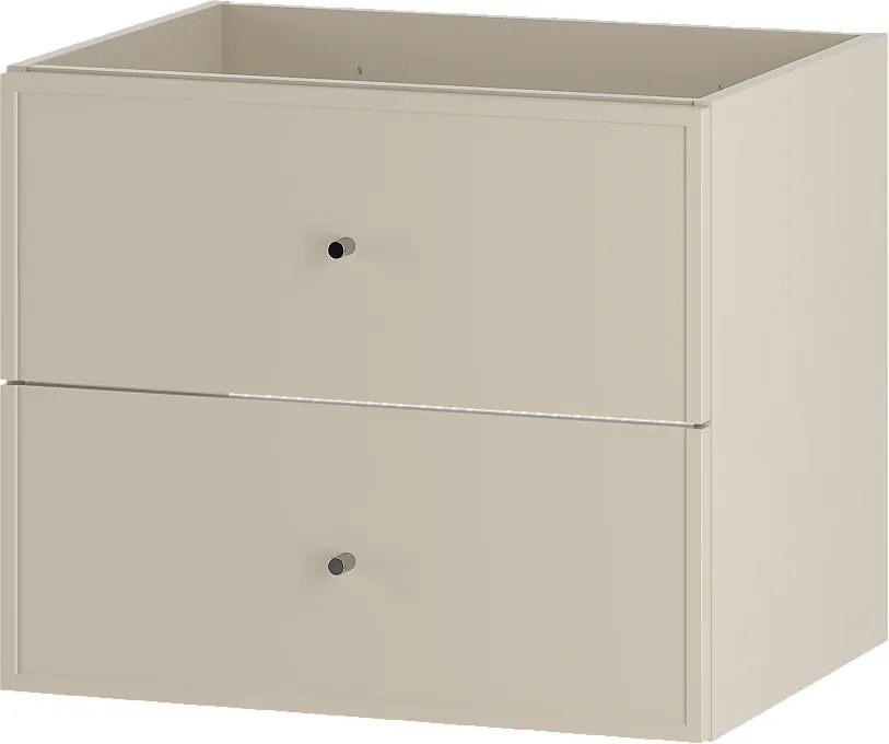 Kaszmirowa Szafka pod Umywalkę 60cm 2 Szuflady Marco