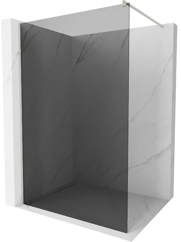 Mexen Kioto ścianka prysznicowa Walk-in 80 x 200 cm, grafit 8 mm, nikiel szczotkowany - 800-080-101-97-40
