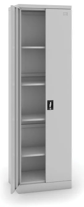 Metalowa szafa narzędziowa, dwudrzwiowa, zamek cylindryczny, 1990 x 600 x 435 mm