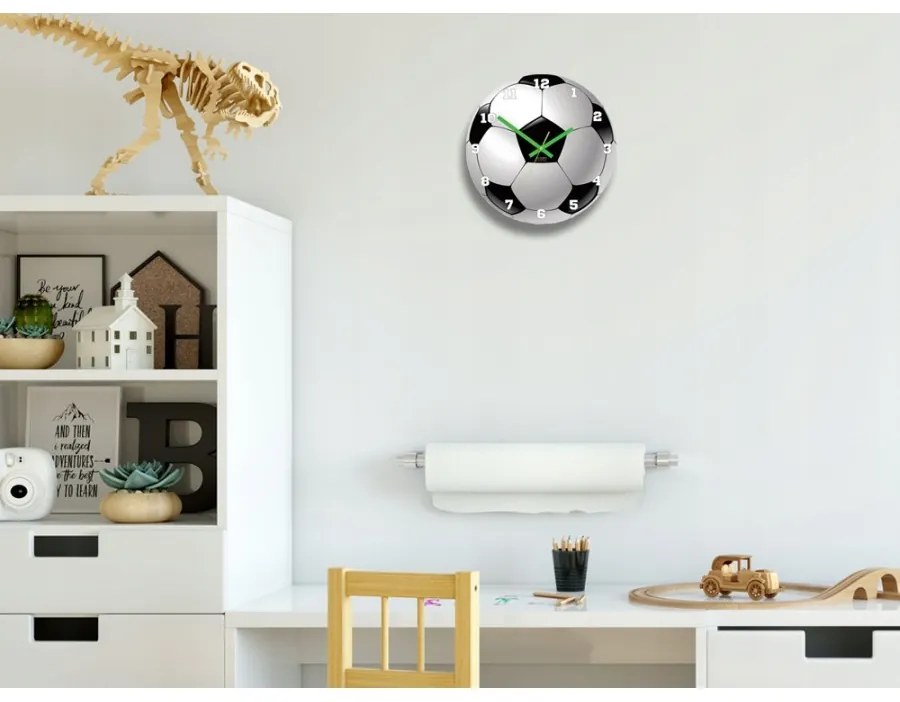 Zegar ścienny okrągły klasyczny z cichym mechanizmem do pokoju dziecięcego
