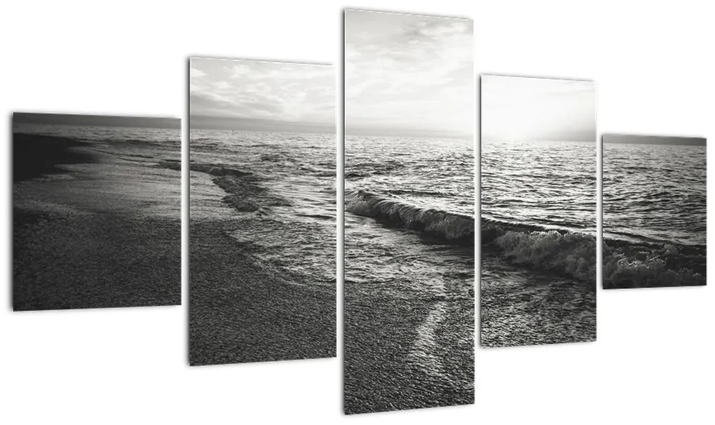 Obraz - Na brzegu morza (125x70 cm)