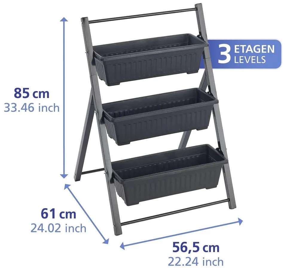 Metalowy kwietnik (wysokość 85 cm) Vertical – Maximex