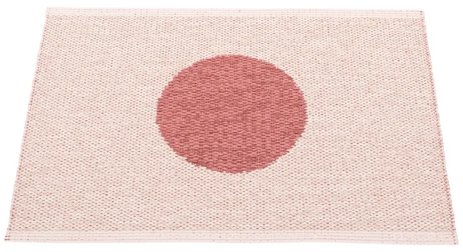 Jasnoczerwony dywan odpowiedni na zewnątrz 70x50 cm Vera Pop Blush – Pappelina