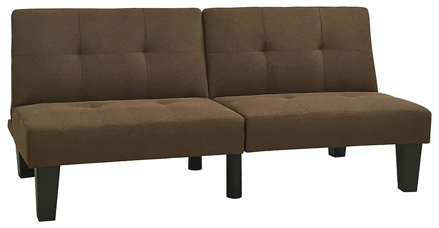 Rozkładana brązowa sofa - Iluna 3X