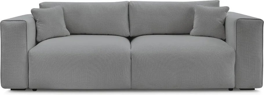 Szara rozkładana sofa ze schowkiem 265 cm Ezechiel – Bobochic Paris