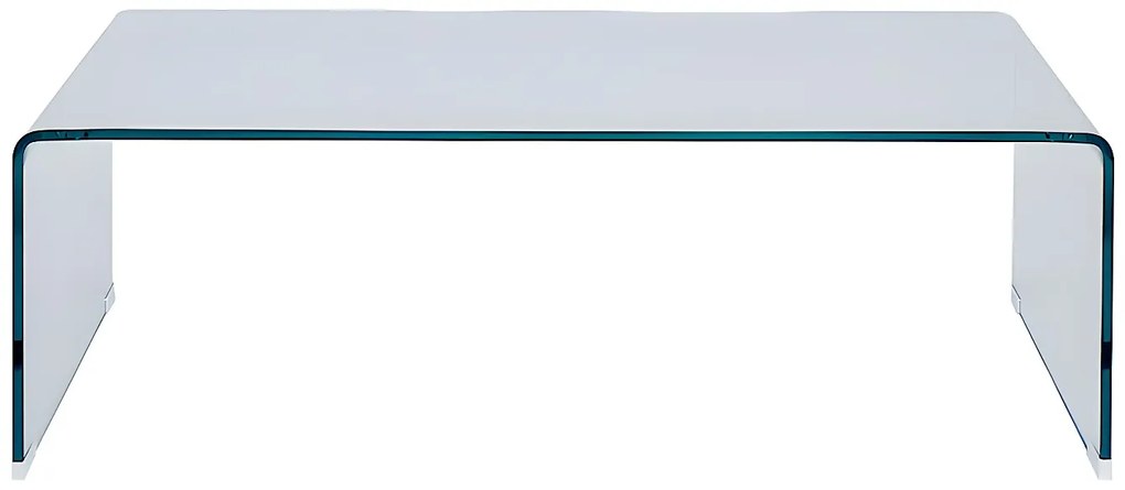 Stolik kawowy ALONZO - Gięte szkło hartowane