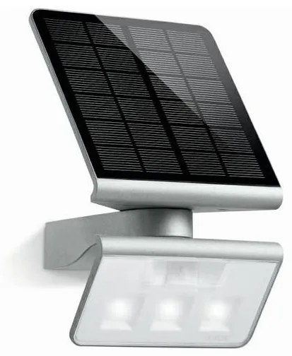 STEINEL 671013 - Solarny reflektor LED XSolar L-S 1,2W/LED srebrnyIP44