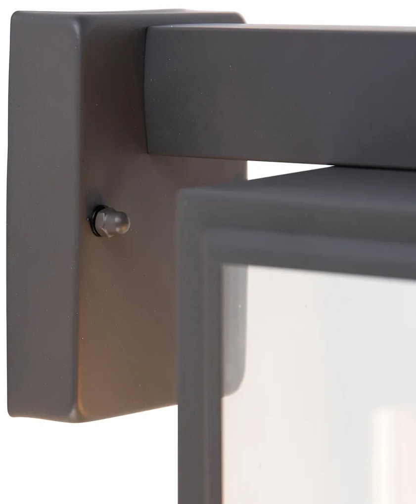 Inteligentna lampa ścienna zewnętrzna szara w komplecie z Wi-Fi G95 - Sutton down