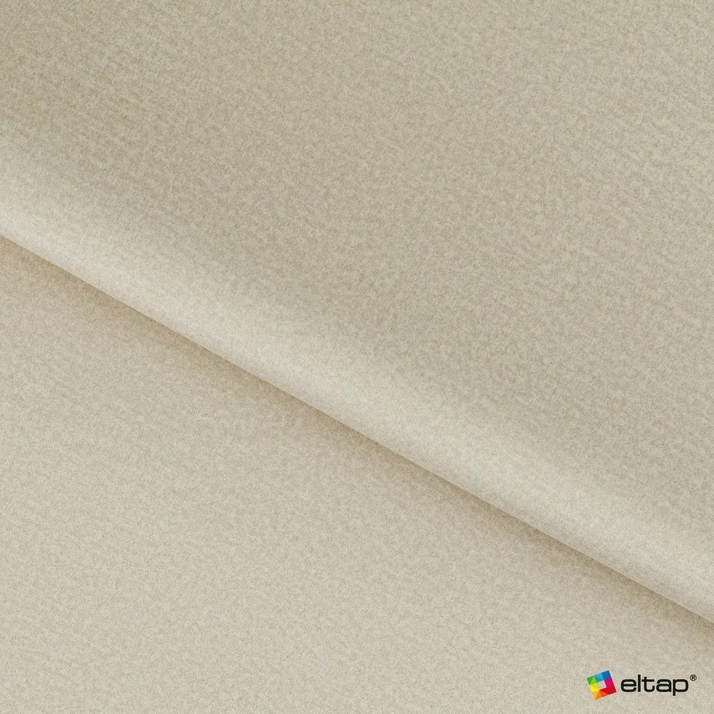 Beżowe tapicerowane łóżko dwuosobowe ze schowkiem ze stelażem 140x200 cm Lamica – ELTAP