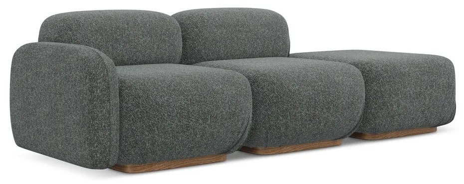 Szary szezlong modułowy (lewostronny) Ailani – Makamii