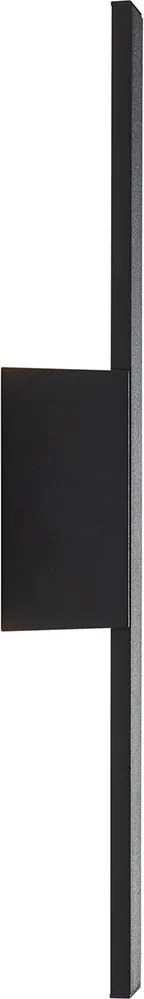 Nowoczesna lampa ścienna zewnętrzna czarna w komplecie z LED IP54 - Jamal