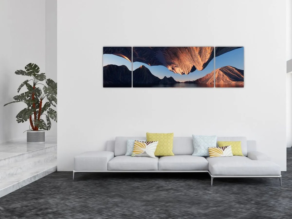 Obraz - Klify 3D (170x50 cm)