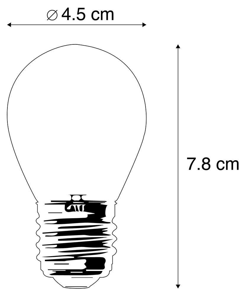 Zestaw 3 inteligentnych żarówek LED E27 przyciemnianych P45 4,5W 400lm 2200-4000K