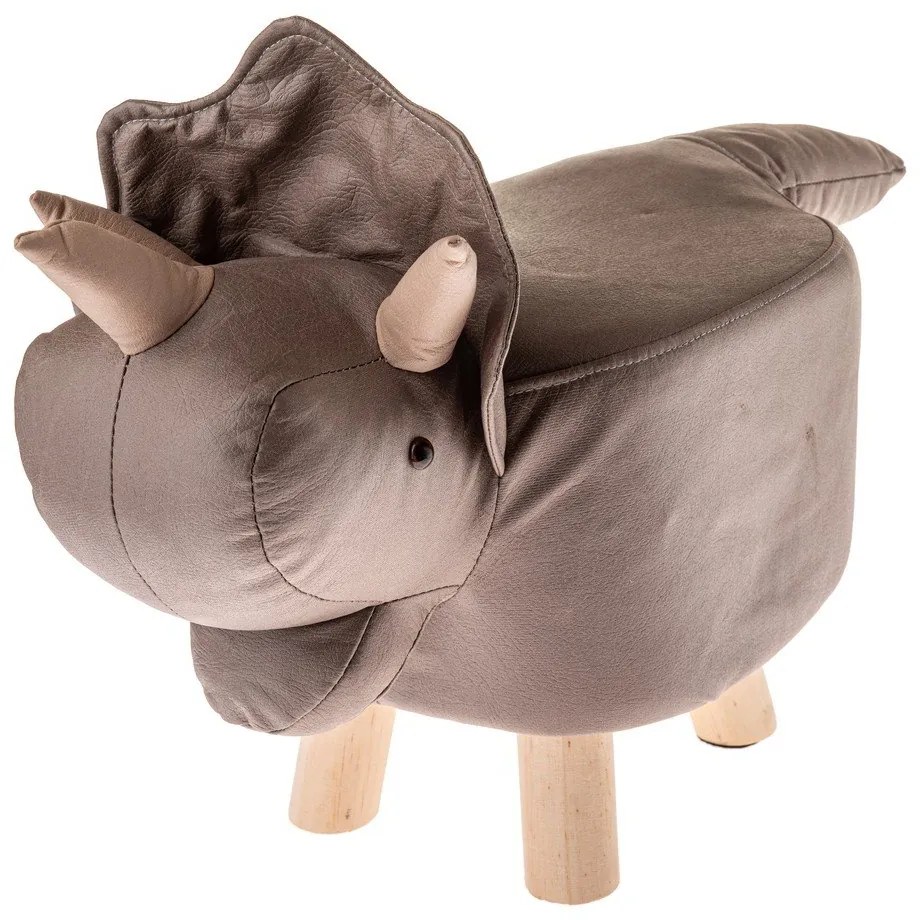 Szarobeżowy stołek dziecięcy Rhino – Dakls