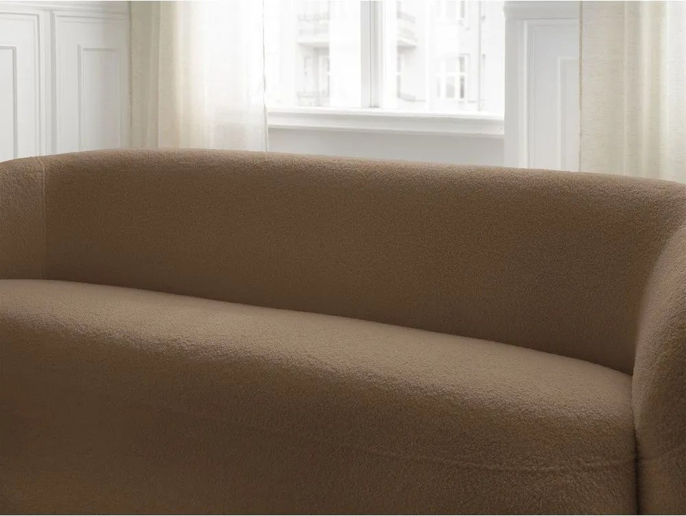 Brązowa sofa z materiału bouclé 193 cm Elina – Bobochic Paris