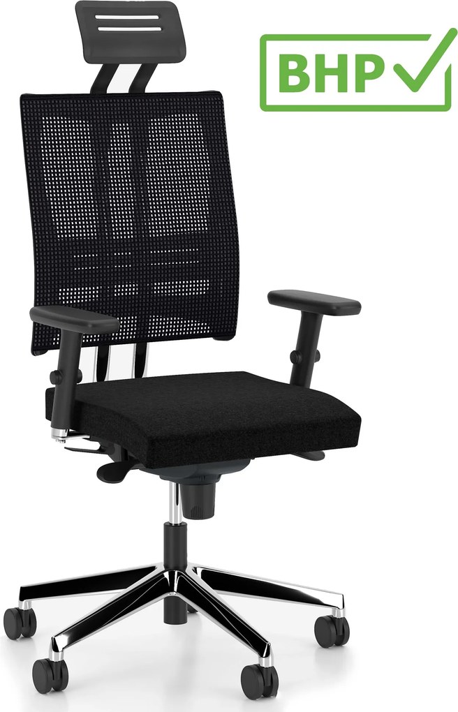 Krzesło biurowe @-Motion R15K HR, zgodne z normą BHP