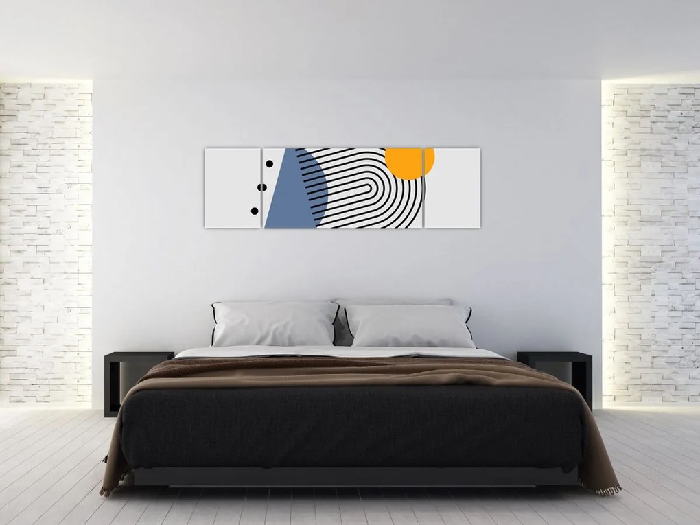 Obraz - Minimalistyczna abstrakcja N⁰2 (170x50 cm)