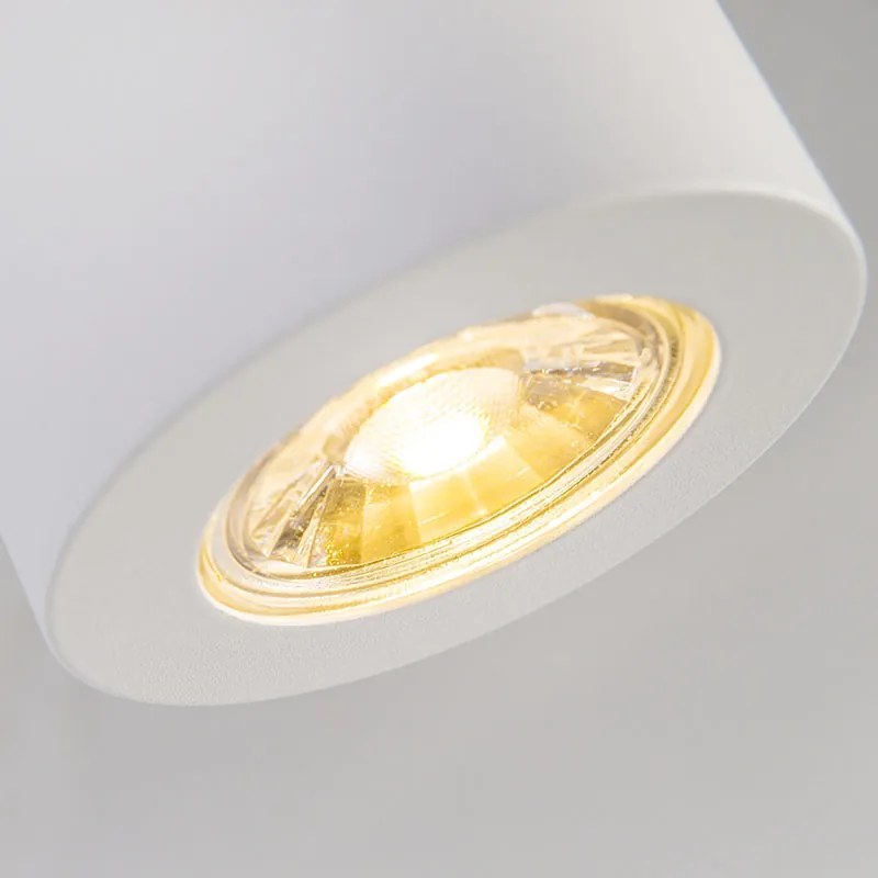 Nowoczesny reflektor biały 7,5 cm - TubaDesignerski Oswietlenie wewnetrzne