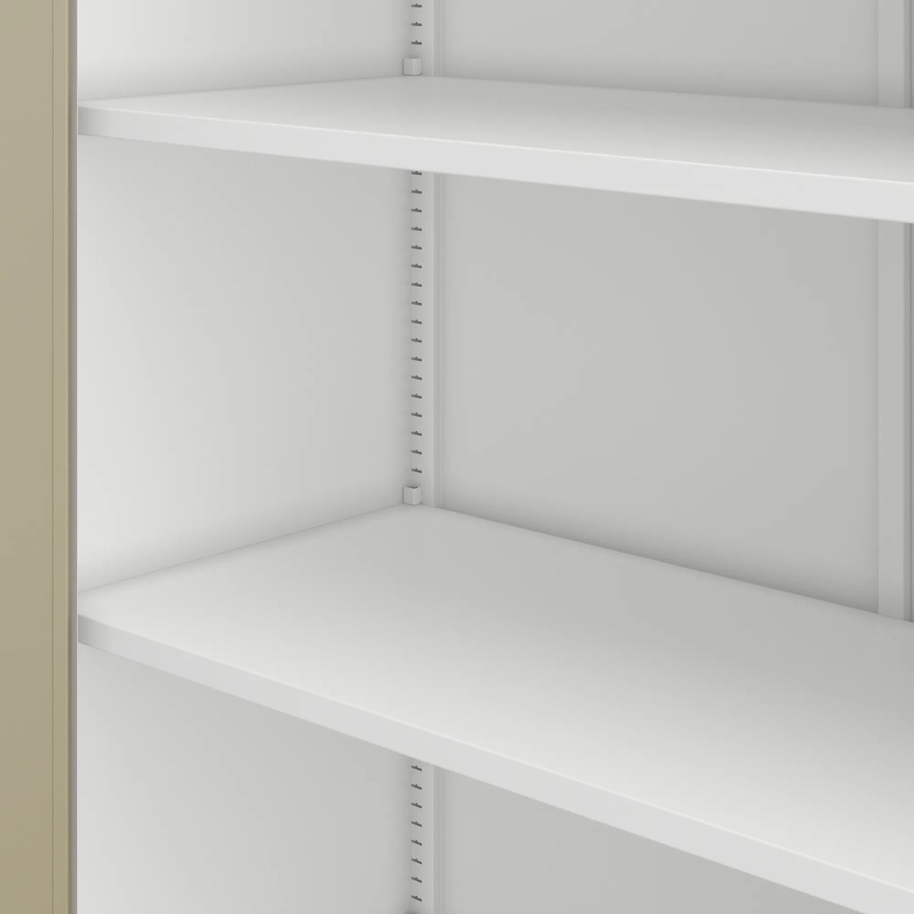 Szafa biurowa metalowa na akta biała/dąb sonoma, 450x1850x400 mm: ALEX Eco Design