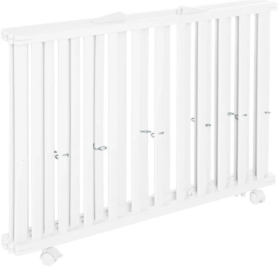 Biały kojec dla dzieci 100x75 cm – Roba