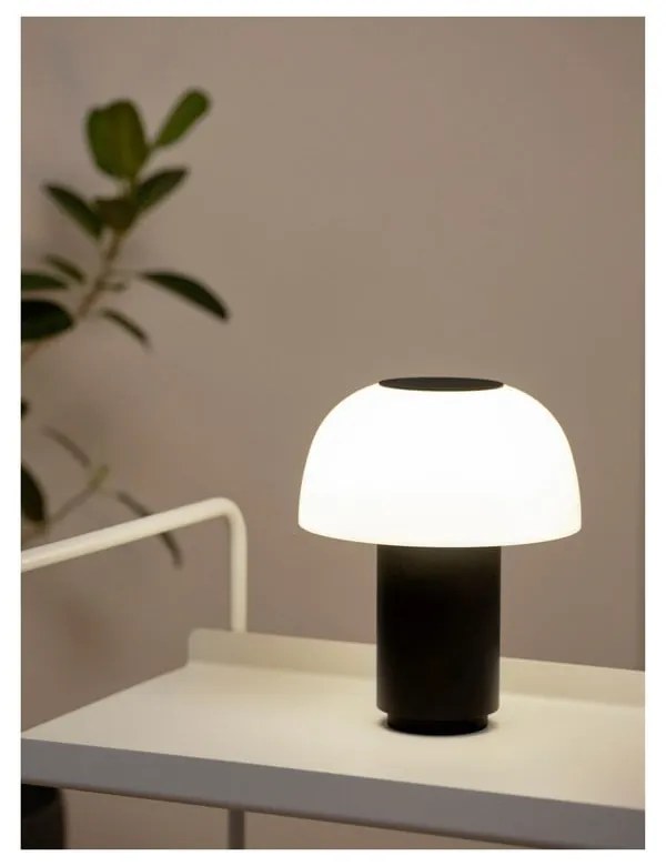 Czarna aluminiowa lampa stołowa LED ze ściemniaczem (wysokość 22 cm) Harvest – Zone
