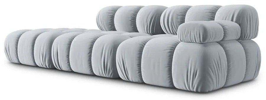 Jasnoniebieska aksamitna sofa 282 cm Bellis – Micadoni Home