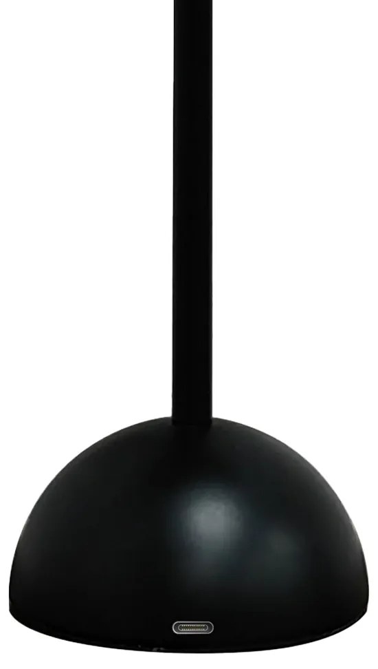 Lampka nocna na dotyk, ładowanie, czarna COSTA Black