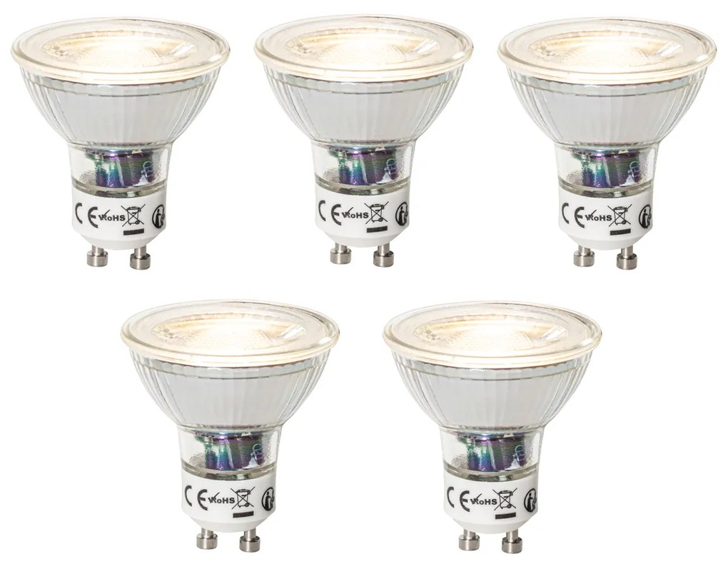 Zestaw 5 Ściemnianych Żarówek LED GU10 7W 600 lm 3000K