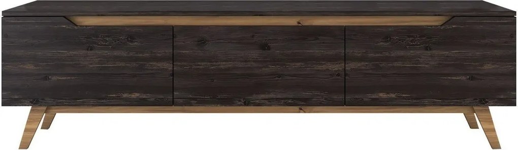 Stolik pod telewizor Dita Black and Walnut