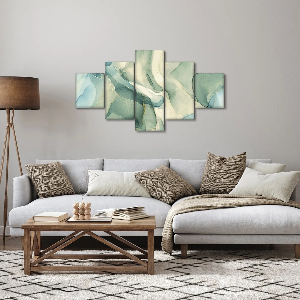 Obraz - Atramentowa abstracja (125x70 cm)