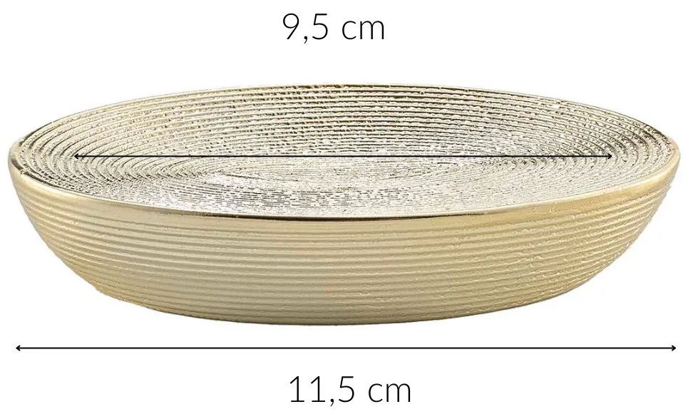 Metaliczna podstawka na mydło, TRESOR, 11,5 x 9,5 cm