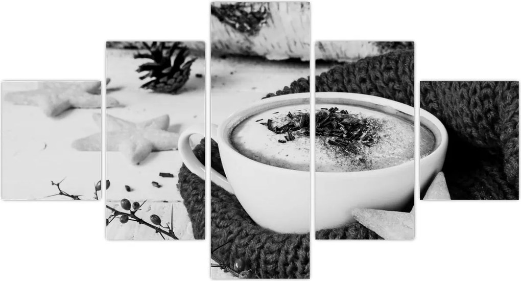 Obraz - Zimowe cappuccino (125x70 cm)