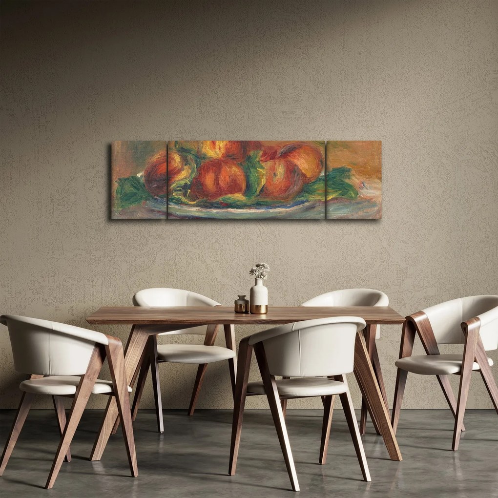 Obraz - Auguste Renoir, Peaches on a Plate, reprodukcje (170x50 cm)