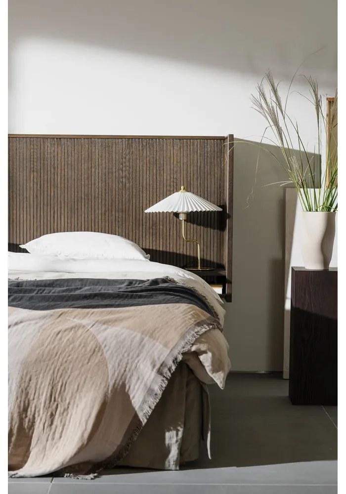 Zagłówek z litego drewna dębowego 234x85 cm Remond – Rowico