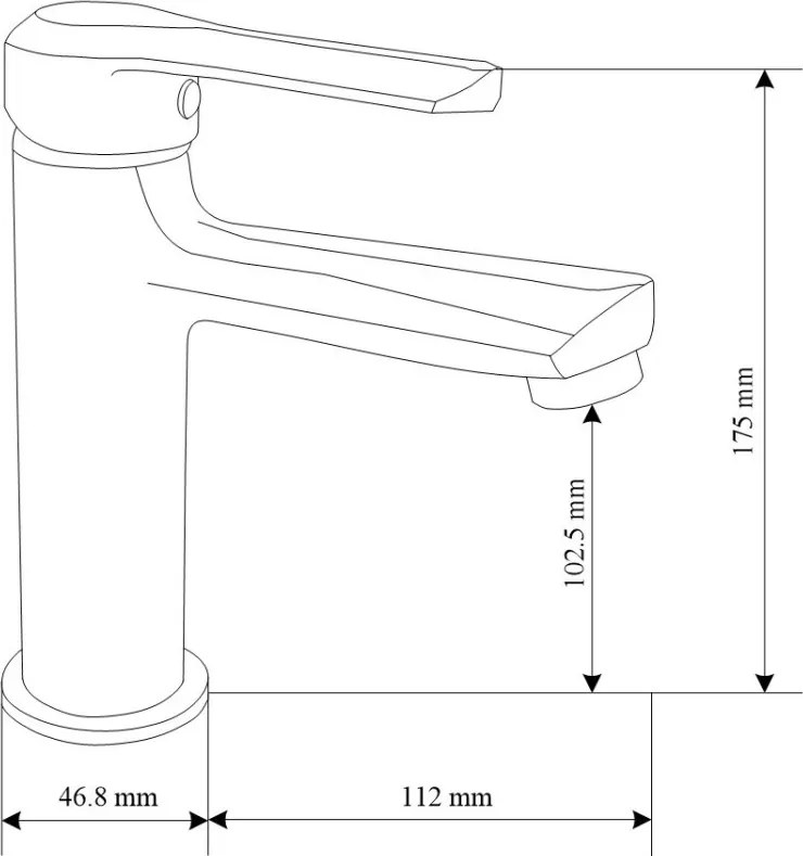 Mexen Sabre DF05 zestaw wannowy, chrom - 72103DF05-00