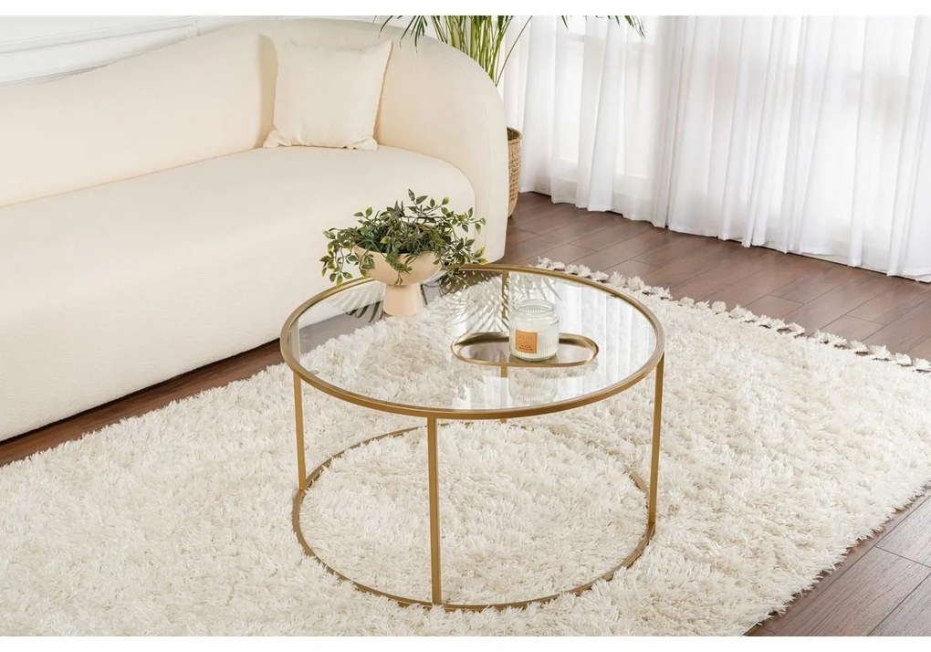 Stolik konferencyjny Aurum Gold, 80 cm