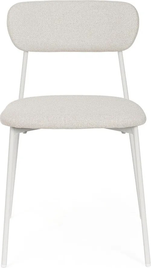 Białe tapicerowane krzesło Inka – Yes Everyday