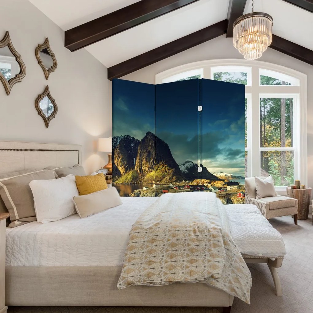 Parawan - Wioska rybacka w Norwegii (126x170 cm)