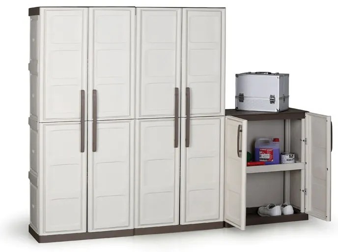 Szafa plastikowa S Line, 1650x700x390 mm, wysoka