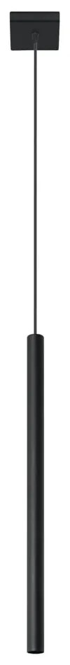 Czarna lampa wisząca Sollux Fideus Single