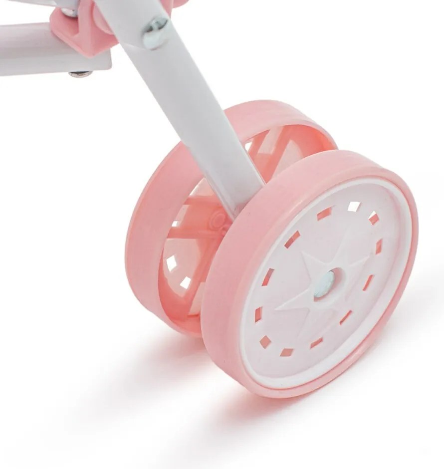 Baby Mix Składany wózek golfowy dla lalek Tara, różowy, 54 x 28 x 50 cm