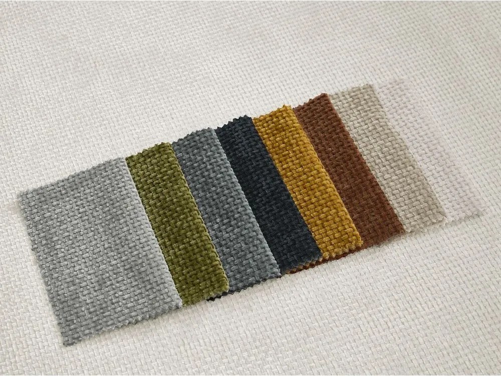 Beżowa rozkładana sofa z tkaniny szenilowej 228 cm Neyo – Bobochic Paris