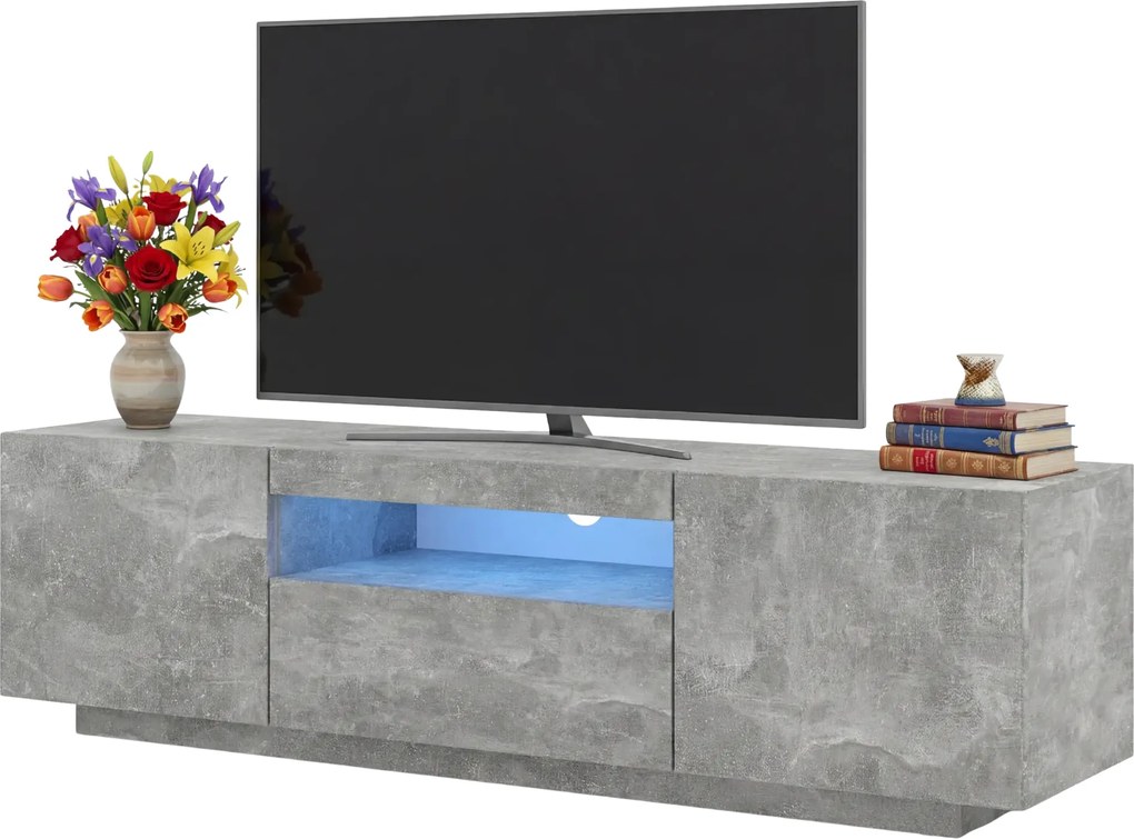 Szafka pod TV stojąca lub wisząca beton F1-F18