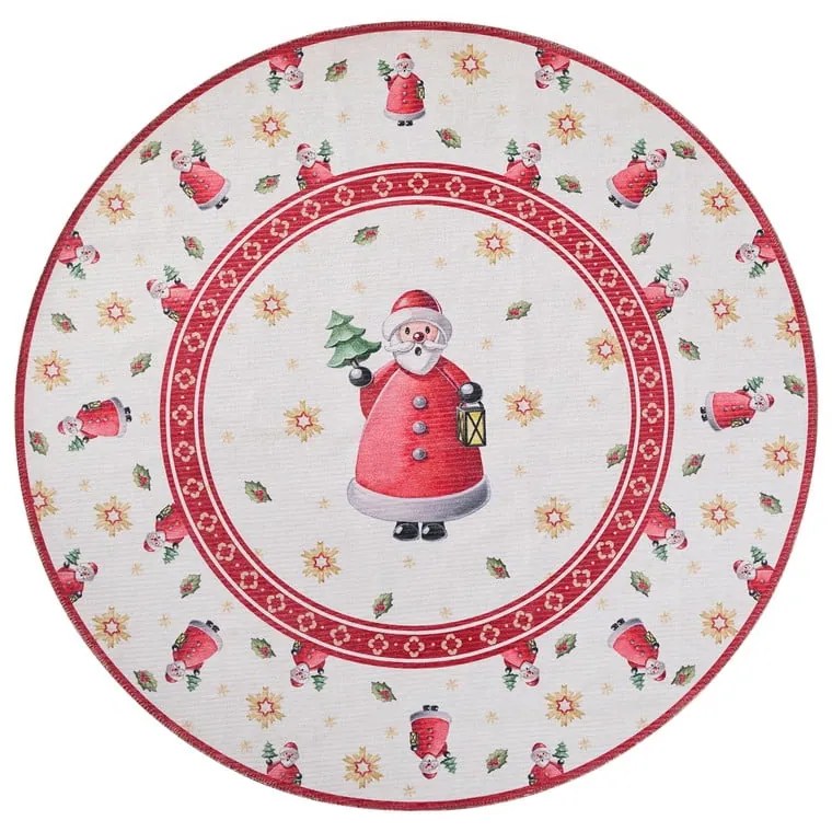 Czerwony okrągły dywan ze świątecznym motywem ø 160 cm Toy's Delight Santa Claus – Villeroy&amp;Boch