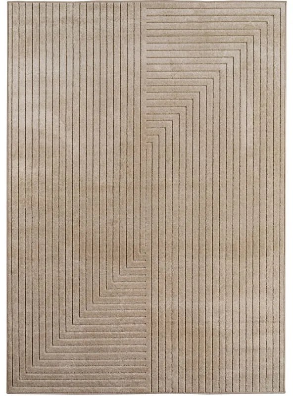 Dywan uniwersalny Nova 3D Geometria beżowy 200 cm x 290 cm