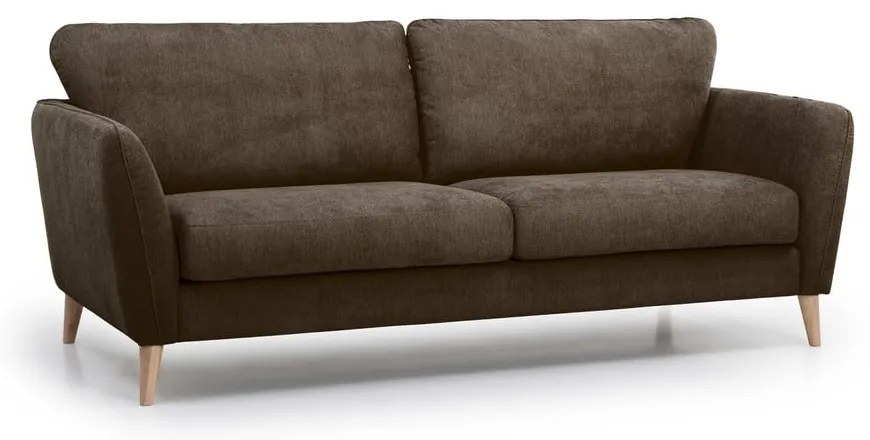 Brązowa sofa Scandic Paris, 206 cm