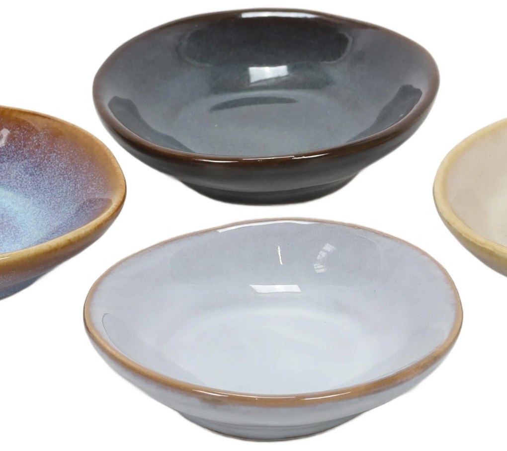 Zestaw miseczek na przekąski w różnych kolorach, 4 szt.