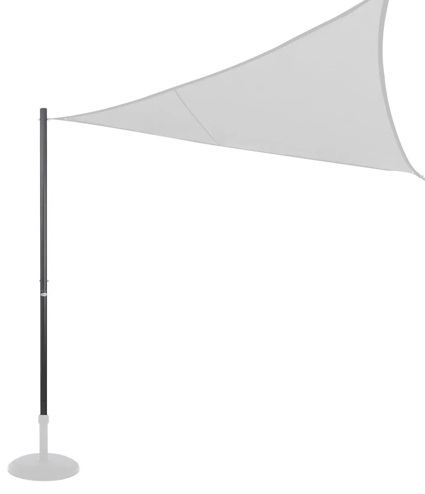 Słupek do montażu żagla przeciwsłonecznego, wys. 255 cm,